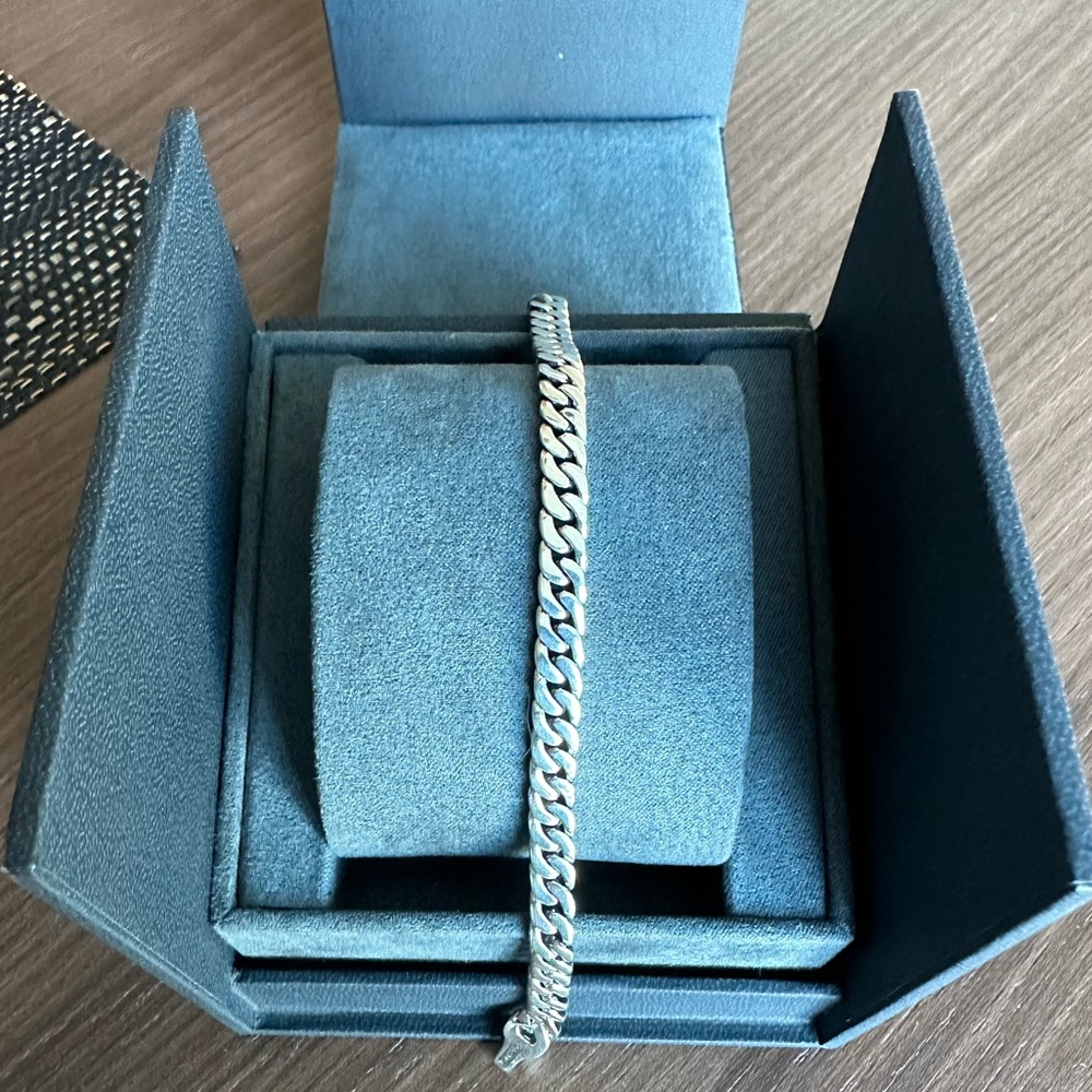 David Yurman men’s curb chain bracelet, size L